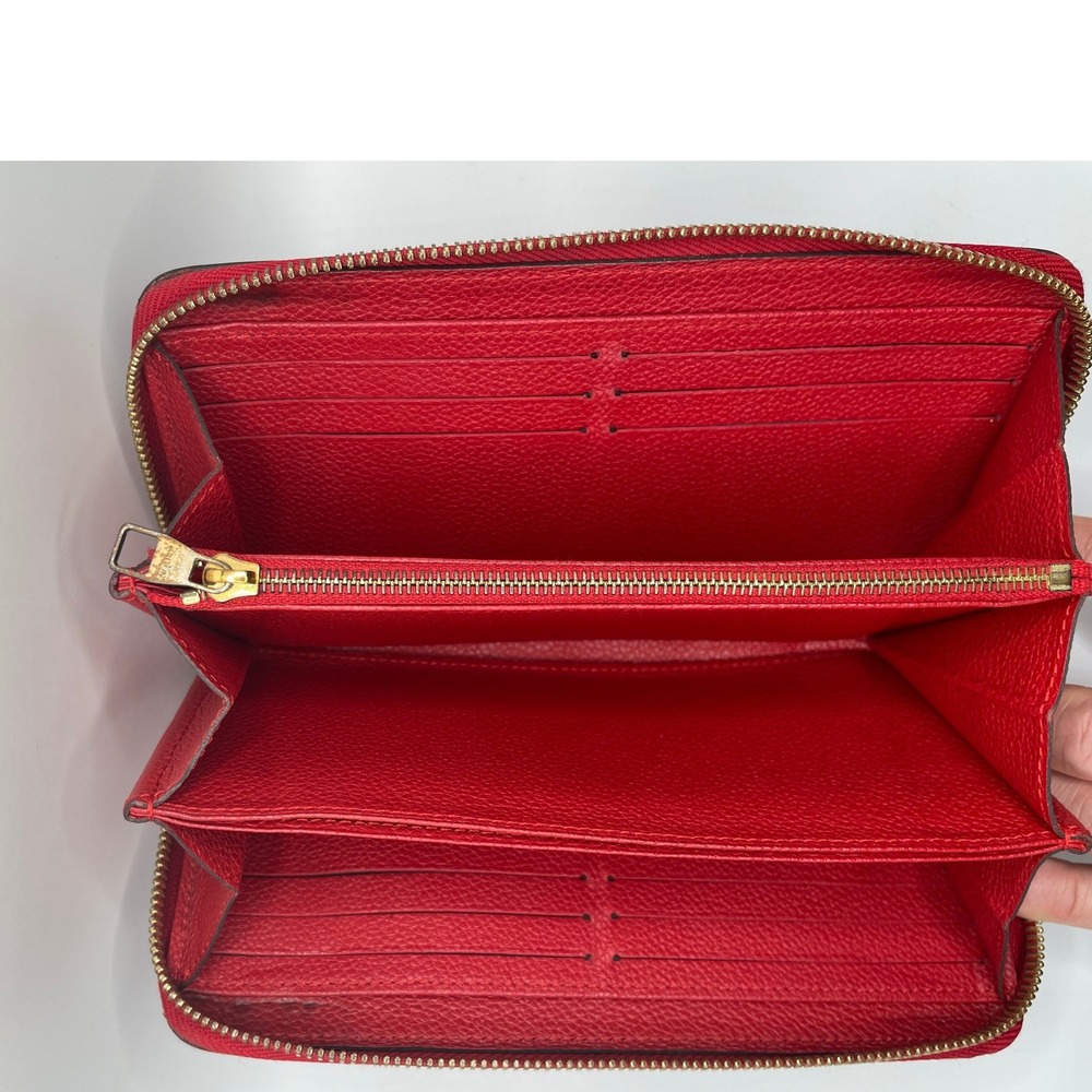 Louis Vuitton Zippy Wallet Cerise Red Monogram Empreinte Leather #850 - Picture 5 of 16